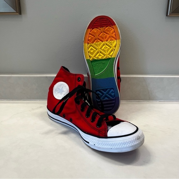 Converse Shoes - Men’s / Women’s | LGBTQ Gay Pride Converse Chuck Taylors | Size 8 men’s. 10 wo’s